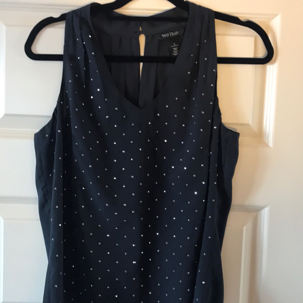 White House Black Market embellished shell